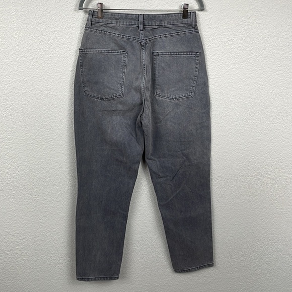 Reclaimed Vintage RV Ultra High Rise Mom Jeans Rigid Denim Faded Black Sz 30 - Picture 5 of 10